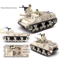Mytopshop 702PCS Military M7B1 Priest Self-propelled Anti Tank Building Block Brick Model Figure Toy