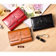 2022▲Dompet Wanita Pendek Clutch Kulit Tulen Dompet Wanita Fesyen Dompet Wanita Kecil