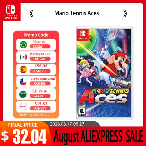 Nintendo Switch Game Deals - Mario Tennis Aces - Games Physical Cartridge