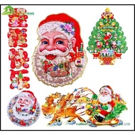 3D Christmas Santa Claus Poster Xmas Decoration Festive and Holiday Icons