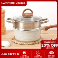 JEETEE Stainless Steel Steamer Tray Multi-functional Steaming Rack Thickened Steamer for Food Siomai and Siopao makapal big 20/24/28CM