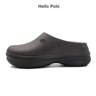 Hello Polo รองเท้าแตะ รองเท้าคัทชู รองเท้าหัวโต ขาว 3.5cm พื้นหนา กันลื่น กันน้ำ ทนต่อการสึกหรอ ผู้หญิง เหมาะกับฤดู hp8009