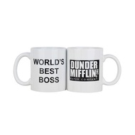 christmas mug thermos mug Dunder mifflin world's best Office BOSS Ceramic Water Coffee Mug BOSS