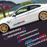2pcs M Power M Performance Car Body Sticker For BMW E30 E36 E39 E46 E60 E61 E64 E70 E71 E85 E87 E90 