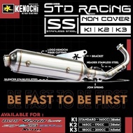 PROMO KNALPOT STANDAR RACING KENOCHI STAINLESS FOR MIO BEAT GENIO SCOOPY MIO-J MIO-M3 GEAR FAZZIO -