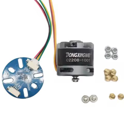 12V 2A 2208-100T Brushless DC Motor/AS5600 Magnetic Encoder PTZ Motor 110KV BLDC External Rotor Brus