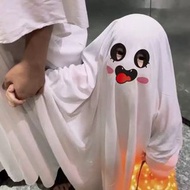 萬聖節兒童服裝cosplay服男童裝扮幽靈衣服女孩服飾斗篷披風殭屍 XL -150CM