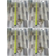 Combo of 4 luminous green carbon spokes with 2 passes and blocking wire 85cm -1m1-1m25-1m4 banana gr