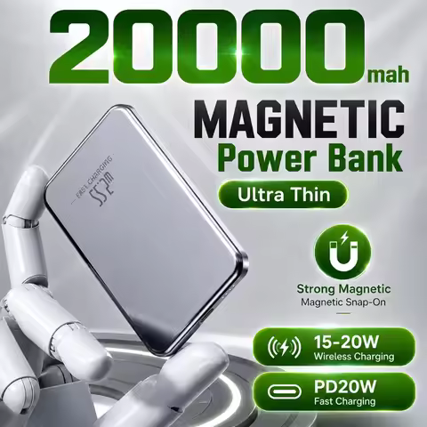 2026 New Ultra Thin Slim 20000mAh Fast Charging Power bank Portable Battery Charger for IPhone Xiaom