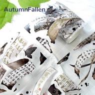 7cm*2m Vintage Calligraphy PET Washi Tape Golden Foil Butterfly Masking Tape 3D Crystal Ink Decorati