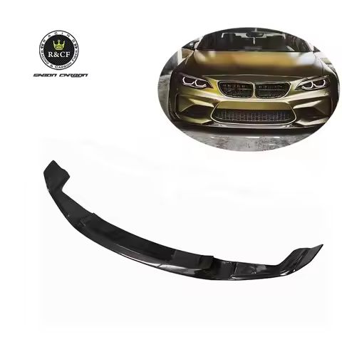 CS Style Carbon Fiber Front Bumper Lip Splitter Spoiler for BMW F87 M2 2016-18
