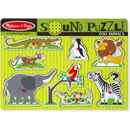 Melissa & Doug Zoo Animals Wooden Sound Puzzle - Zoo Animals