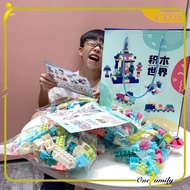 ONE-M207 Children's Building Block Toys with Table 580PCS Children's Toy Block/s DIY Building Block 