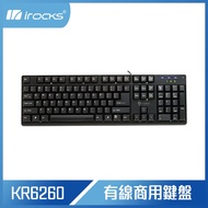 【10週年慶10%回饋】i-Rocks 艾芮克 KR6260 防鬼KEY遊戲鍵盤