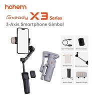 Hohem iSteady X3 Series Stabilizer | Ai Tracking | 3-Axis Phone Gimbal | Built-in Selfie Stick| Magn