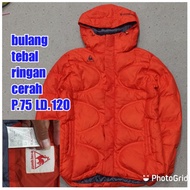 jaket gunung outdoor puffer gelembung bulang bulu angsa le coq sportif