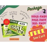ONE XOX BLACK 4G LTE POSTPAID 44GB/100GB UNLIMITED HOTSPOT