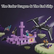 Compatible Brick Sets My Mini World Game Series Building Blocks The Ender Dragon and The End Ship Mo