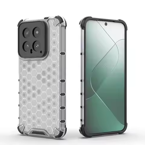 2 in 1 Full Protection Shockproof Case For Xiaomi 15 14 14T Pro Poco X7 X6 F6 M6 Pro Translucent Arm
