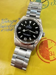 🌈🌈新返貨啦🌈🌈🖤🖤原裝SM黑面🖤🖤369款式💚大熱款式😍 Rolex Explorer 1 114270 連原裝勞力士78690鋼帶👔36mm 狀態一流 淨錶👍🏻👍🏻BW3287（旺角洗衣街店）