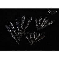 [NOEL-BIRTHDAY-WITH EXPRESS] Set of 5 transparent Christmas decoration accessories with melted ice e