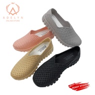 Lady AD1 Women Slip-Ons Flat Jelly Shoes Rubber Soft Working / Kasut Tutup Getah Perempuan Lembut