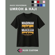 KATUN Madinah Makkah Unisex Umrah and Hajj Souvenir T-Shirt Size S-3XL Cotton