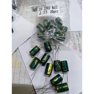 In-Line Electrolytic Capacitor 35V 220UF/100UF