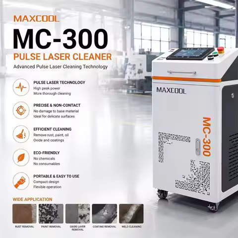 Pulse Laser Cleaning Machine With 1000W 300w 500w JPT Laser Source 50mj 100mj Metal Rust Removal Pai