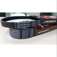 Nissan Navara 2.5 Turbo (2005-) D40 4X4 fan belt, 7pk1270 + 4pk820, Original Mitsuboshi from Japan