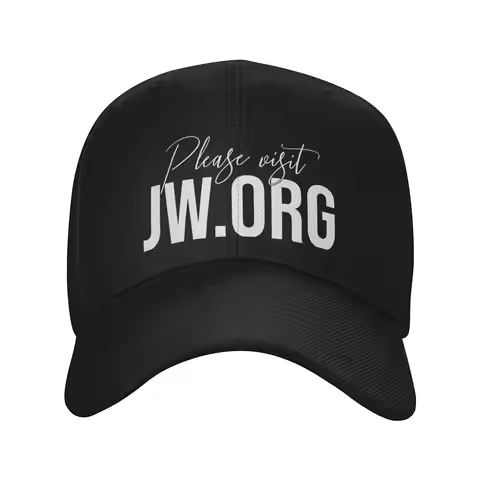 Please visit JW.ORG Logo Cap Stylish Dad Hat For Men Women Adjustable Casual Headwear