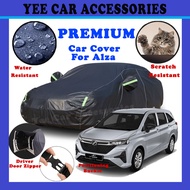 PERODUA ALZA PREMIUM Car Cover Outdoor Waterproof Rain Dust Sunshade Kain Tutup Selimut Penutup Kere