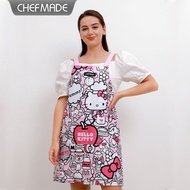 [CHEFMADE.os] HELLO KITTY Pure Cotton Apron Hang Neck Apron Kitchen Apron Cotton Waterproof Oilproof
