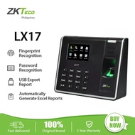 ZKTeco Fingerprint Attendance Machine Time Recorder Biometric Punch Card Bundy Clock LX17 Finger Scanner