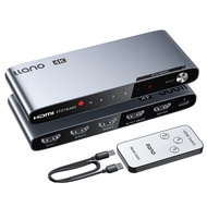 llano Hdmi Switch Automatic Switching, HDMI Switcher 4K 60Hz ARC 4 in 1 Out, Switcher Selector, Supp