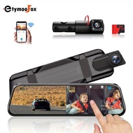 2K+1080P Car Mirror Baby Camera &amp; Dash Cam ,2-IN-1 WiFi Mirror Dash cam with Night Vision, 360°Fixable Camera