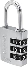 Japan Lock Service ABUS 145-BigD/30 Large Dial Easy to Read Big Dial Lock, Silver, 1.2 inches (30 mm