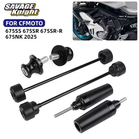 2025 675NK SR675 Axle Wheel Slider Frame Crash Sliders For CFMOTO 675SS 675SR 675SR-R NK675 675 SR/N
