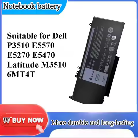 for P3510 E5570 E5270 E5470 Latitude M3510 6MT4T Battery Replacement
