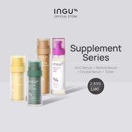 INGU Vitamin C AOX Glowing Serum + Brightening Crystal Serum + Green Tea Retinol Serum+Anti Acne Ton