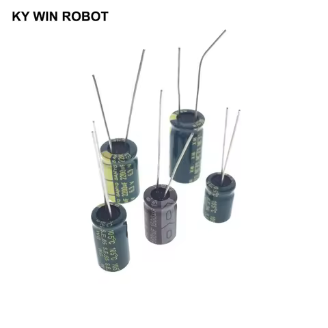 2-20pcs 6.3V High Frequency Low ESR Aluminum Capacitor 820UF 1000UF 1500UF 1800UF 2200UF 3300UF 4700