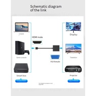 hdmi to vga converter with audio power adapter hdmi to vga HD adapter