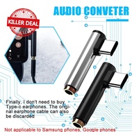 Type C To 3.5mm Audio Adapter 90 Degree Right Angle C Female Usb Male Connector To I1n6