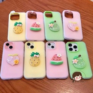 New Summer Fruit 2 in 1 Phone Case For Vivo iQOO Z9X Z9 Turbo Z7i Z6 Lite Z5 Z5X Z3 U5 U5E U3 U3X 5G