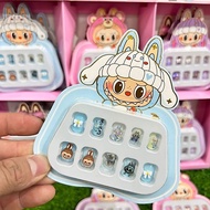 LABUBU/SANTRIO kid decoration fake nail 10pcs/box