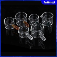 [Lzdhuiz1] Espresso Measuring Glass Pitcher Cup Espresso Glass Multipurpose Carafe with