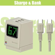 Sharge/Shargeek USB C Charger,Retro 67W GaN Charger with Digital Rain Power Display