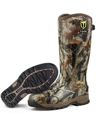 Rubber Hunting Boots, Waterproof Insulated Next Camo G2 Warm Rubber Boots with 7mm Neoprene, Durable