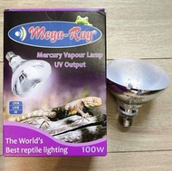 100W Mega-Ray 爬蟲燈 太陽燈 晒背燈 UVA UVB IR 蜥蜴 龜 多肉 仙人掌