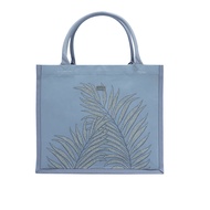 PASAYA Woven Art Bag x ROCK & FLOWER - WILD LEAVES Size SEMI (30x26x15 cm.)